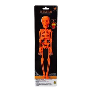 🔥Mini Neon Skeleton With Light-Up Eyes 10in Orange BNWT🔥